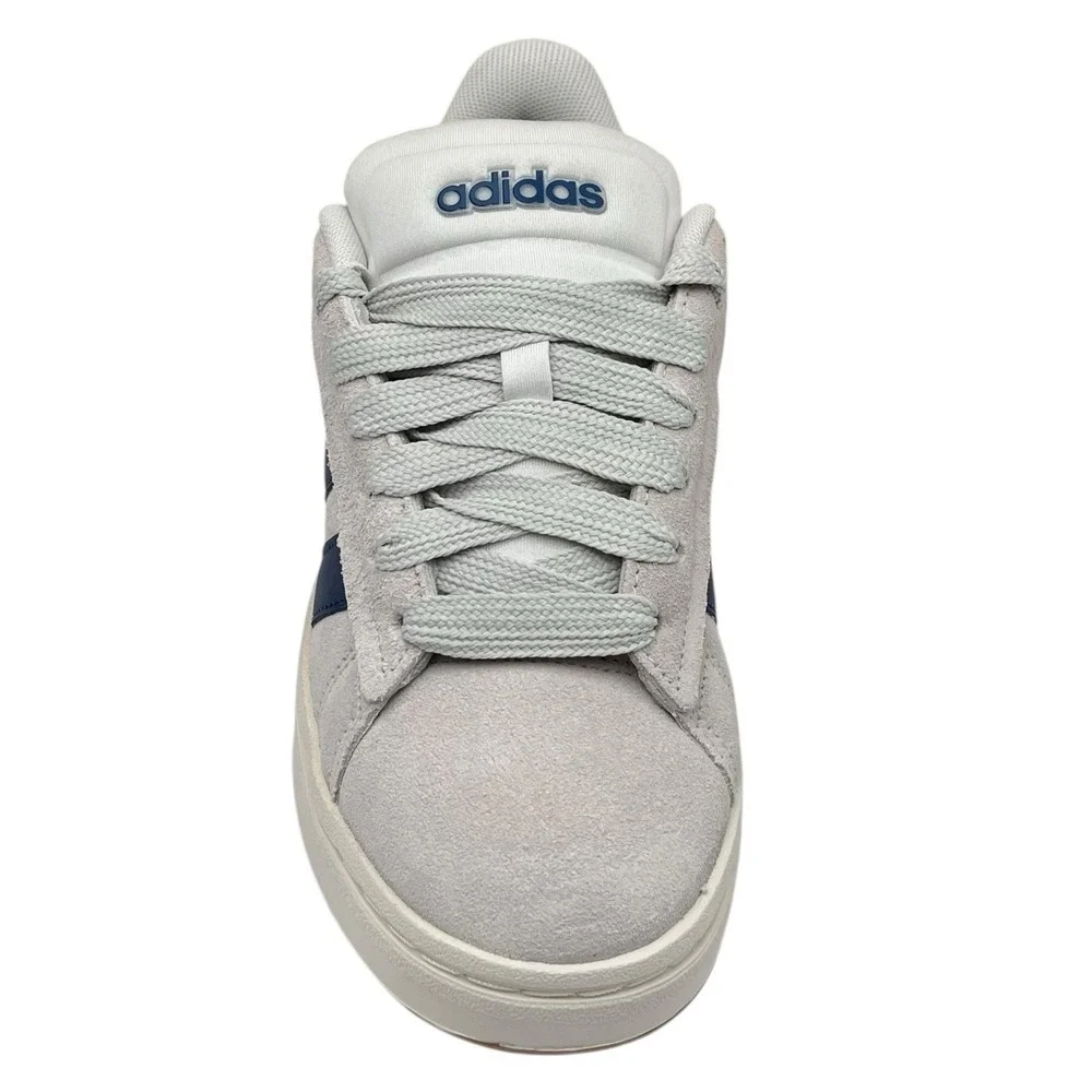 Adidas Mens Youth Boys Grand Court Alpha Sneakers Size 4 Orbit Grey/Blue Classic